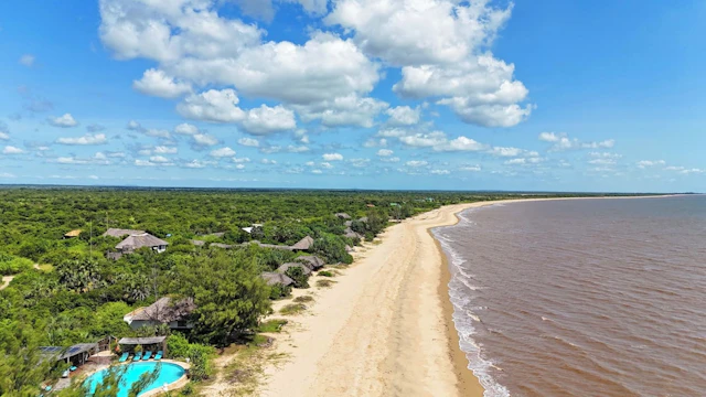 Saadani Safari Lodge - bush, river, beach